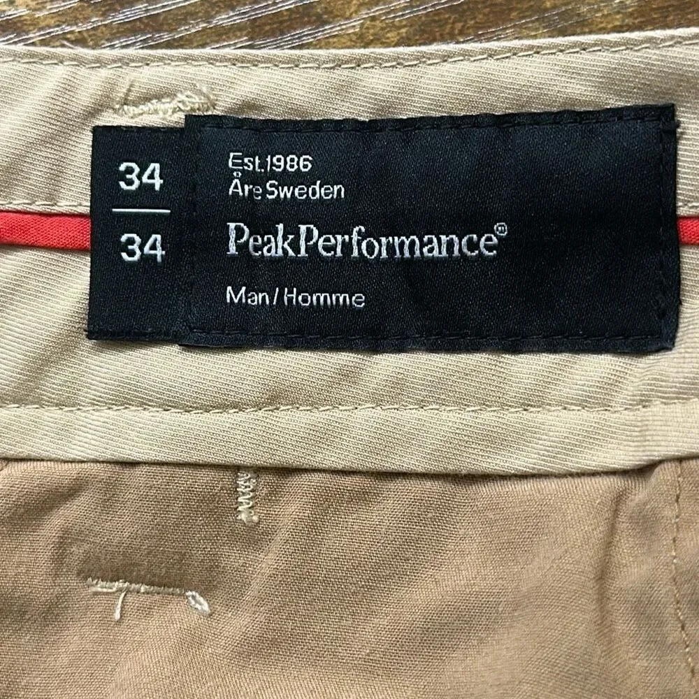 PEAK PERFORMANCE G Max‎ Cop Performance Pants Men's Hiking Zip Fly size 34/34